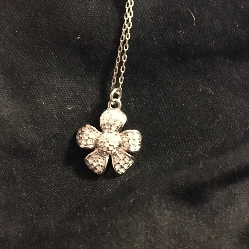 Flower Sterling Silver Necklace. Lia Sophia